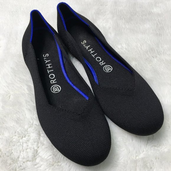 Rothy's Shoes - Rothy’s The Flats Black Round Toe Flats Size 8